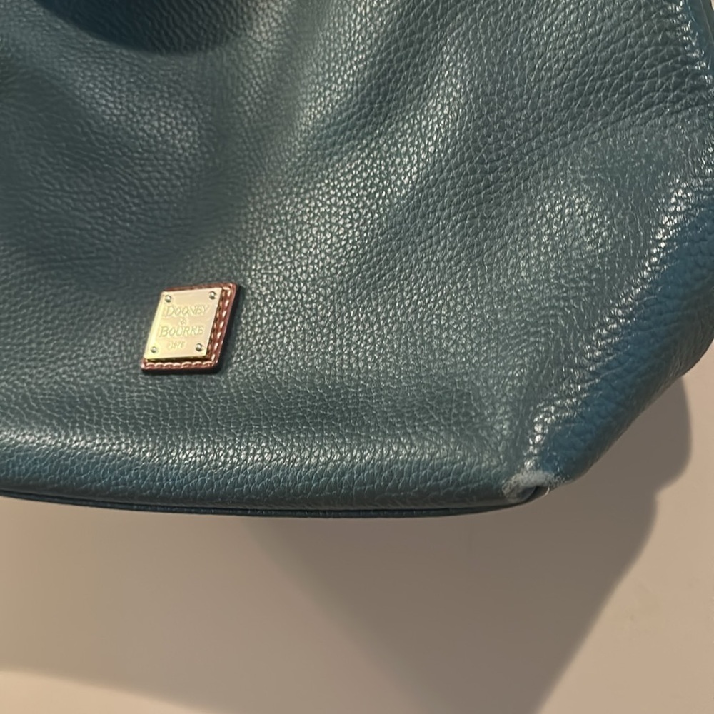 Dooney & Bourke green Pebble Grain Twist Strap Hobo - Picture 3 of 6
